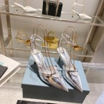 Prada high heeled pointed sandals