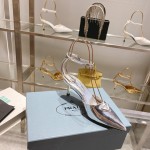 Prada high heeled pointed sandals