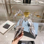 Prada high heeled pointed sandals