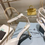 Prada high heeled pointed sandals