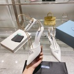 Prada high heeled pointed sandals