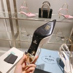 Prada high heeled pointed sandals