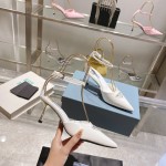 Prada high heeled pointed sandals