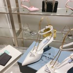 Prada high heeled pointed sandals
