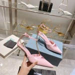 Prada high heeled pointed sandals