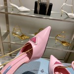 Prada high heeled pointed sandals