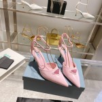 Prada high heeled pointed sandals