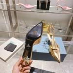 Prada high heeled pointed sandals