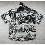 Louis Vuitton Comic Print Denim Short Sleeve Coat