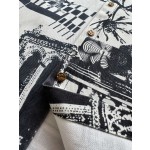 Louis Vuitton Comic Print Denim Short Sleeve Coat