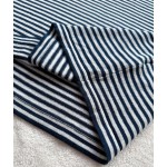 Prada Sports Casual Pinstripe Knitted Polo Shirt