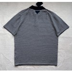 Prada Sports Casual Pinstripe Knitted Polo Shirt