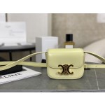 CELINE 𝗧𝗥𝗜𝗢𝗠𝗣𝗛⻼𝗠𝗜𝗡𝗜 Chicken Yellow 🐤  Triumphal Arch Mini Crossbody Bag Model: 101513
