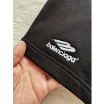 Balenciaga Blue and White 3M Embroidered Sports Casual Shorts