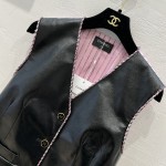 CHANEL patchwork vest jacket