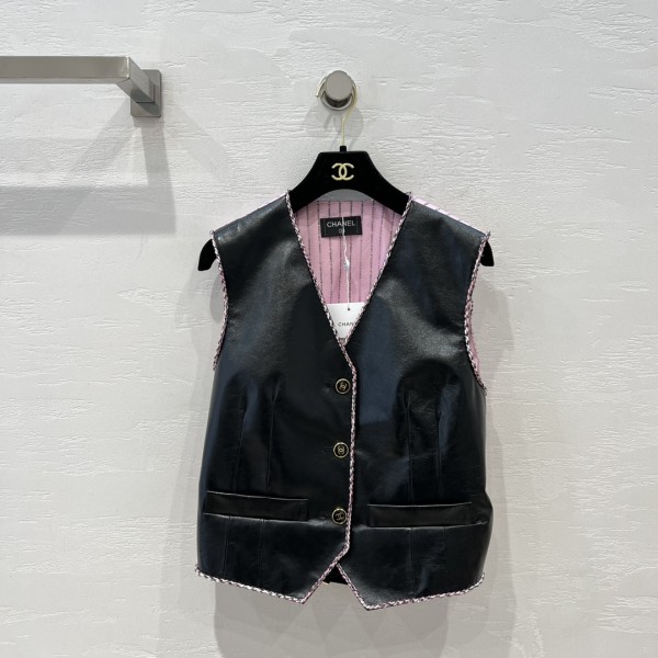 CHANEL patchwork vest jacket