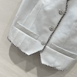 CHANEL patchwork vest jacket