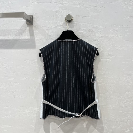 CHANEL patchwork vest jacket