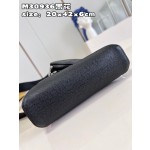 Louis Vuitton-Shoulder Bag Stitching Monogram Canvas and Taiga Calfskin