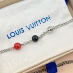 LOUIS VUITTON polka dot necklace with pumpkin element embellishments and adjustable chain