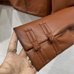 Fendi Chinese Style Temperament Short Jacket Leather Coat