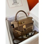 Kelly Lakis 28cm DO Weimaraner gold buckle imported swift leather hand-sewn wax thread