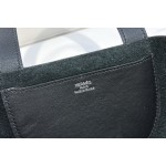 Pig's Nose Vegetable Basket Classic Black Silver In the loop-18cm waxed thread