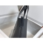 Pig's Nose Vegetable Basket Classic Black Silver In the loop-18cm waxed thread