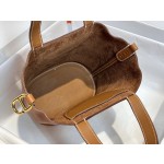 Pig's Nose Vegetable Basket Gold Brown Gold Buckle In the loop-18cm waxed thread