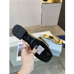 Prada Riveted Metal Heel Sandals