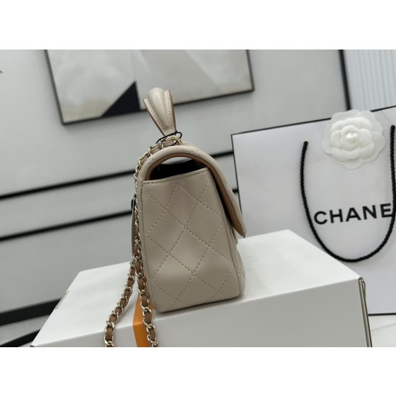 CHANEL 3P Latest Mini CF Handle Handbag AS2431 Contrast Sheepskin