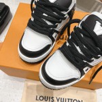 Louis Vuitton couple's runway show new basketball sneakers
