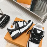 Louis Vuitton couple's runway show new basketball sneakers