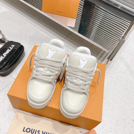 Louis Vuitton couple's runway show new basketball sneakers