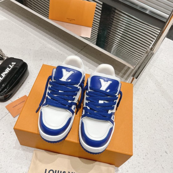 Louis Vuitton couple's runway show new basketball sneakers