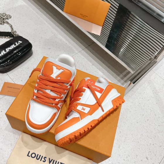 Louis Vuitton couple's runway show new basketball sneakers