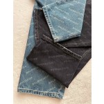 Balenciaga versatile bullet screen denim pants