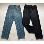 Balenciaga versatile bullet screen denim pants