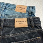 Balenciaga versatile bullet screen denim pants