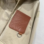 Loewe Vintage Denim Short Hooded Jacket Coat