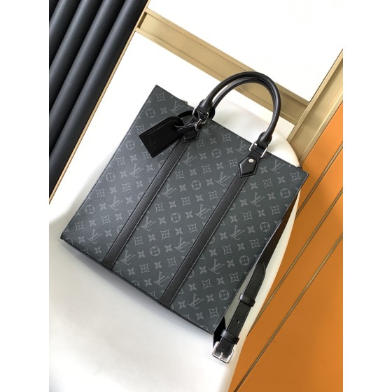 Louis Vuitton M46452 black flower briefcase handbag series