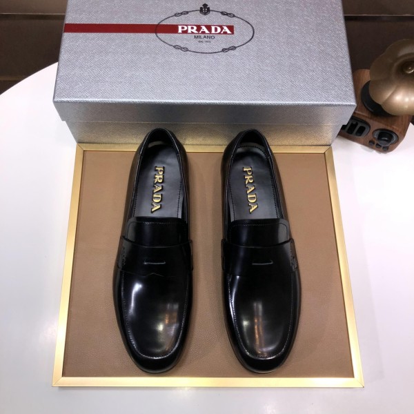 Prada genuine leather business suit shoes