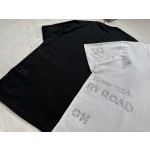 Burberry Hot Diamond Decorative Round Neck T-shirt