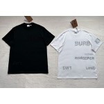 Burberry Hot Diamond Decorative Round Neck T-shirt