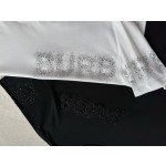 Burberry Hot Diamond Decorative Round Neck T-shirt