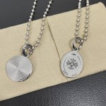 Crow Heart Circle Skull Necklace