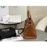 CELINE New Full Leather Drawstring Bag Small Model: 111013