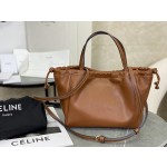 CELINE New Full Leather Drawstring Bag Small Model: 111013