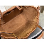 CELINE New Full Leather Drawstring Bag Small Model: 111013