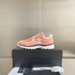 CHANEL twill woolen patchwork casual sports shoes